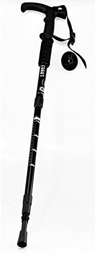 Idealplast 4 Section Ultra-Light Walking Stick Telescopic Hiking Stick Anti-Shock Anti-Skid Trekking Pole Alpenstock