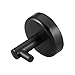 SouLips SUS 304 Stainless Steel Single Black Hangers for Towel Coat Robe Clothes Hat, Super Power Heavy Duty Wall Mount Modern Bath Hook, for Home Bedroom Bathroom Kitchen Hotel Toilet Garage, 2 Pack