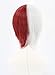 Topcosplay Anime Cosplay Wig Grey and Red Short Halloween Costume Wigs