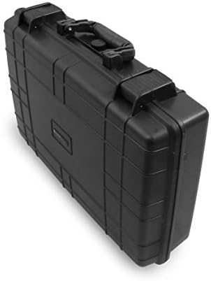 Black foam case for RodeCaster Pro with custom compartments.