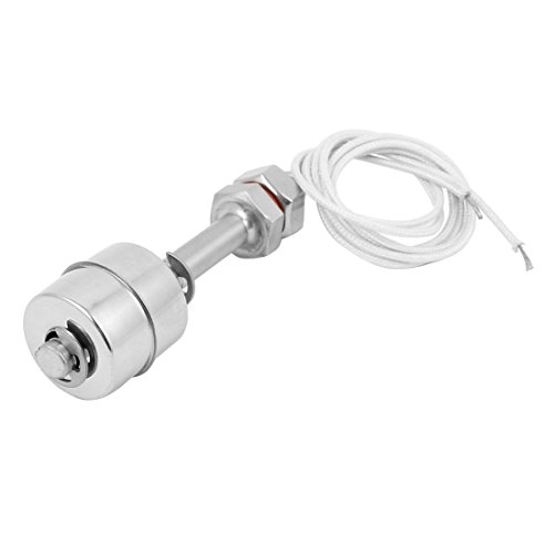 uxcell DC100V 75mm Stainless Steel Float Switch Tank Liquid Water Level Sensor