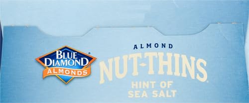 BLUE DIAMOND ALMONDS NUT-THINS GLUTEN FREE CRACKER CRISPS, HINT OF SEA SALT, FAMILY SIZE, SEA SALT, 7.7 OZ (PACK OF 1)