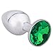 Sex Toys Anal Plug Ring Butt Sex Toy for Women and Men Plug Massage Beads Insert Adults Game Toy Gift Idea Valentine Birthday Jewelry Attractive Small (Emerald)thumb 4