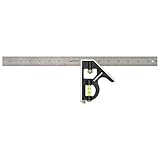 Swanson Tool TC134 16-Inch Combo Square (Cast Zinc Body, Stainless Steel Ruler and Brass Bolt)