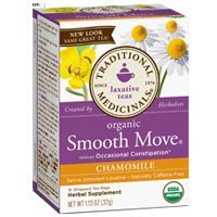 Organic Smooth Move Tea Chamomile, Senna Chamomile 16 Bags (Pack of 2) by