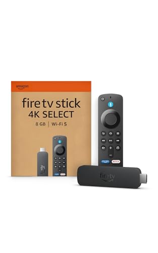 Amazon Fire TV Stick 4K Select (neueste Generation), beginne mit dem Streamen in 4K, Hunderttausenden von Filmen und Serienfolgen sowie kostenlosem Live-TV, fin