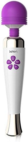 Massager 10 Powerful Speed And Stunning Vibration Mode, Charging Hand-Held Body Massager External Smoothness 100% Waterproof (Purple + Pink), Purple