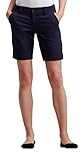 Aeropostale Women's Curvy Solid Bermuda Uniform Shorts