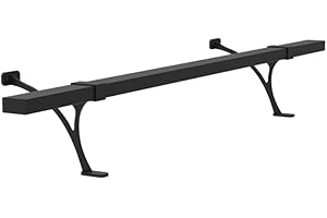 AMSOOM Foot Rail Kit - Under Counter Mount Hardware Improve Comfort and Stability Heavy Duty Steel Combination Rail Bracket F