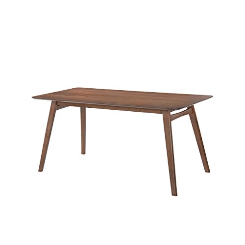 Emerald Home Furnishings D550-16 Simplicity Dining Table, Standard, Walnut Brown