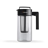 OG Kitchen Cold Brew Iced Coffee Maker - 1.3 Quart PREMIUM Tritan Pitcher & Carafe (BPA Free) with Permanent Coffee Filter - Includes Free Bonus - Works as Fruit & Tea Infuser