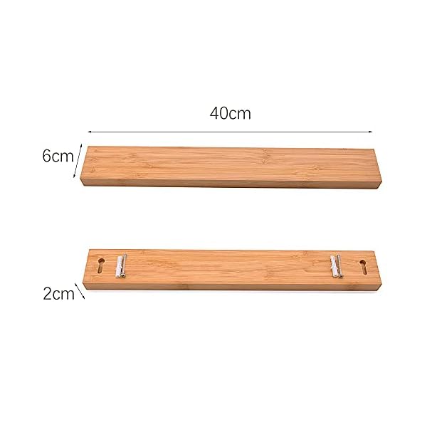 40cm-Magnetic-Knife-Holder-for-Wall-Wooden-Hanging-Magnetic-Knife-Strip-with-Screws-Easy-Storage-for-Kitchen-Knives-Metal-Utensils-Tools-and-General-Organisation-Horizontal-Knife-Rack 40cm Magnetic Knife Holder for Wall, Wooden Hanging Magnetic Knife Strip with Screws, Easy Storage for Kitchen Knives…