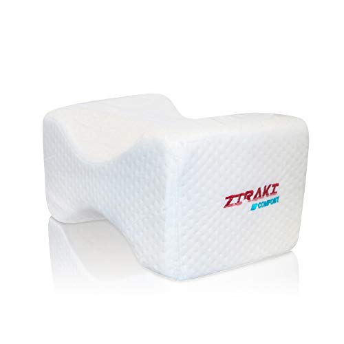 ZIRAKI Memory Foam Wedge Contour Orthopedic Knee Pillow for Sciatica Nerve Relief, Back, Leg, Hip, and Joint Pain, Leg Support, Spine Alignment, Pregnancy Cushion