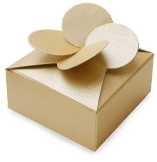 10 Petal Favour Boxes - Gold or Silver (Gold)