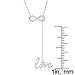 Beaux Bijoux 925 Sterling Silver Italian Infinity, Star, Heart w/Dangling Key,LOVE,Angel Wing, Moon, Anchor Lariat Y 16+2