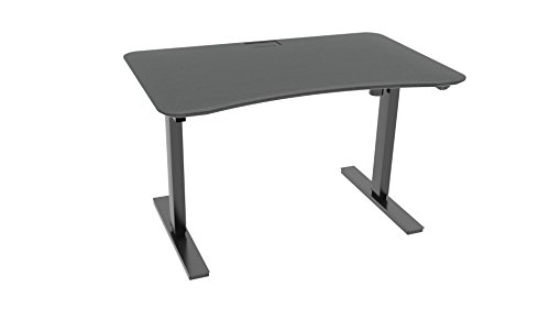 Ergo Elements Adjustable Height Standing Desk with Electric Push Button
Black Base, 4' by 30", Lava Stone