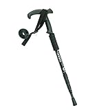 Telescopic Trekking Walking Hiking Sticks Poles Adjustable Length Anti-Shock (Black)