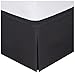 Bed Maker’s Never Lift Your Mattress Wrap Around Bed Skirt, Classic Style, Low Maintenance Wrinkle Resistant Fabric, Traditional 14 Inch Drop Length, King, Black