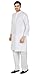 Maple Clothing Mens White Cotton Indian Kurta Pajama Ethnic India Wear