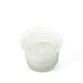 Hosley Set of 12 Frosted White Oyster Cup Glass Tea Light LED Holders - 2.5