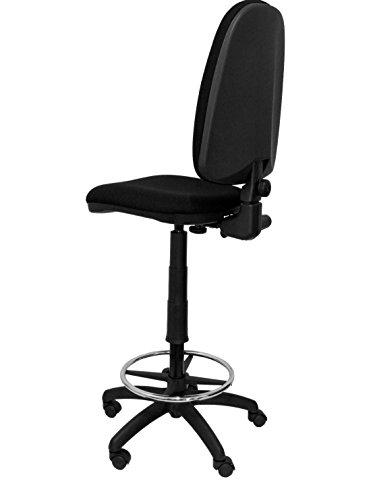 Piqueras-y-Crespo-T04CP-Sgabello-ergonomico-Altezza-Regolabile-e-Anello-poggiapiedi-Nero