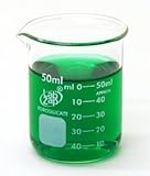 SEOH Beaker Borosilicate Glass Low Form Graduated 50ml Pack of 12