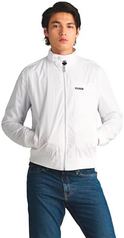 Members Only Original Iconic Racer Jacket for Men Slim Fit