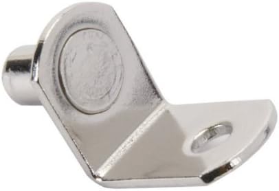 Shelf Support, Bracket Style with Hole, Nickel, 1/4" (25)