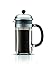 Bodum 34oz Chambord French Press Coffee Maker, High-Heat Borosilicate Glass, Brushed Stainless Steel – Made in Portugal