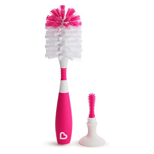 Munchkin Bristle Bottle Brush, Pink