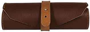 ONLINE Leather Pen Roll Pouch, Brown - Image 3