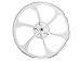BBR Tuning Bicycle Rims 26 Inch - Heavy Duty White Mags Rim Wheelset - Beach Cruiser Mountain Bike Wheels - 6 Spoke 26Inch Wheel Set - Front & Rear