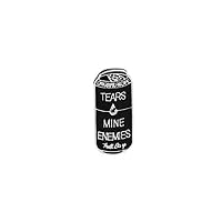 CHLZYD Women Fashion Punk Hard Enamel Tears of Mine Enemies Pop-top Can Brooches Collections Accessories Bouquet Crystal