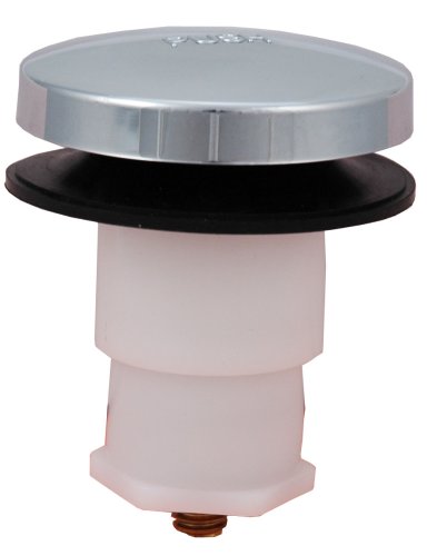 Bathtub Drain Plug Drain Stopper, Tip-Toe Bath Plunger (5/16 Inch, Chrome)