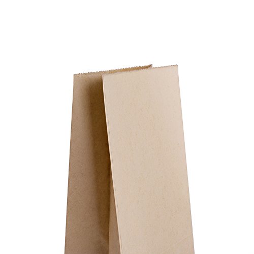 Halulu Paper Lunch Bags (5x3x9.4", brown) - Thumbnail 4