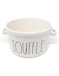 Rae Dunn By Magenta SOUFFLE Ceramic LL Round Souffle Baking Dish