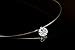 QTMY Transparent Clear Invisible Chain Crystal String Cord Rhinestone Zircon Pendant Necklace (8mm)
