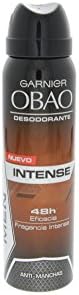 Obao Mens Intense Spray Deodorant 150ml - Desodorante Intenso Aerosol para Hombre (Pack of 6)