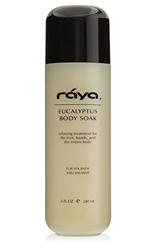 RAYA Eucalyptus Body Soak 8 oz (S-108) | Relaxing Treatment for the Feet, Hands, and Body | Soothing, Conditioning, and Calming | Made with Eucalyptus, Tea Tree, and Lavender Oils