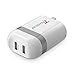 Trianium 24W USB Wall Charger Compatible with iPhone XR XS Max / 8/7 / 6s, Travel Charger with 2 USB Smart Port [Batman Style] Foldable Plug for Galaxy S20 S10 Plus, S10e, LG,HTC,Wireless Speaker
