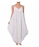 Solid Color Ladies Spaghetti Strap Loose Fit Harem Jumper Multi Color Available