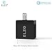Elzo Quick Charge 2.0 18W USB Rapid Wall Charger Adapter Fast Portable Charger with A 3.3ft Micro USB Cable for Samsung Galaxy/Note, LG Flex2/V10/G4, Nexus 6, Motorola Droid/X, Sony Xperia, HTC, ASUS