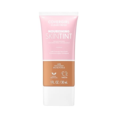COVERGIRL, Clean Fresh Skin Milk Foundation, Rich/Deep, 1 Count 31evAdBFaNL