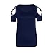Moilant Women Cute Cat Print T Shirt Sexy Off-The-Shoulder Top Casual Comfortable Pullover Blouse Tunicthumb 2