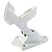 BBI Flags Flag Pole Holder Wall Mount Heavy Duty 1 Inch Flag Bracket Made With Lightweight and Durable Aluminum 2 Position Mounting Bracket