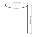 Feitore Plant Support Stakes, 2 Pack Metal Garden Plant Supports Plant Support Cage Half Round Plant Support Ring Garden Flower Plant Supports for Tomato, Peonies, Roses, Hydrangea 9.8