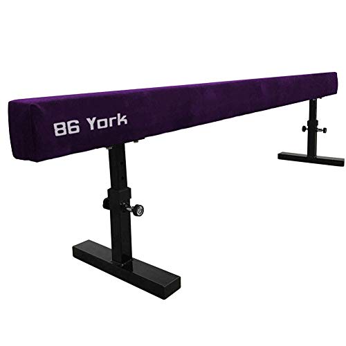 86 York Upgrade Adjustable Balance Beam Gymnastics for Home 8 ft Long Equipment for Kids Tumbling (Purple) - Thumbnail 4