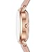 Michael Kors Women's Stainless Steel Quartz Watch with Leather Calfskin Strap, Pink, 12 (Model: MK2735)