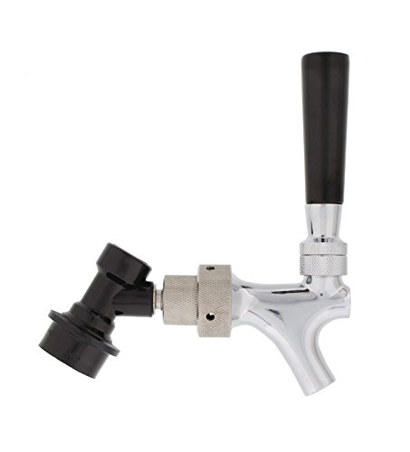 Beer Tap Faucet with Ball Lock – Compact Chrome Plated Brass Dispenser for Keg Tap – No Hose or Picnic Faucet Needed - Thumbnail 7