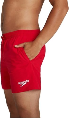 Hombre Shorts de baño Essential de 41 cm Fed Red S